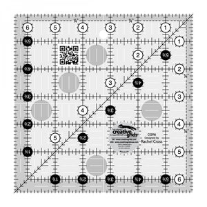 Creative Grids Quilt Ruler 6-1/2in Square CGR6 ***ships for free***