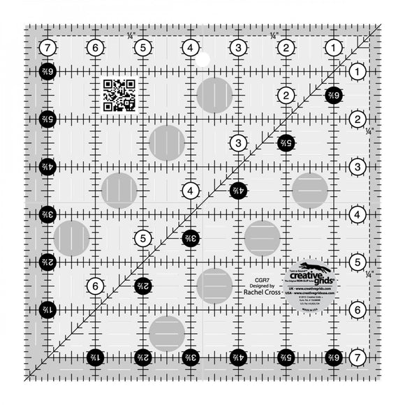 Creative Grids Quilt Ruler 7-1/2in Square CGR7 ***ships for free***