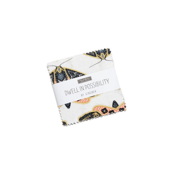 Dwell in Possibility Mini Charm Pack 2.5" 48310MC By Gingiber for Moda Fabrics bin 50