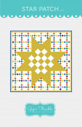 Star Patch Quilt Printed Pattern Only GGT0733  Gigi&#39;s Thimble By Amber Johnson,   Finished quilt size: 57-3/4” x 57-3/4”