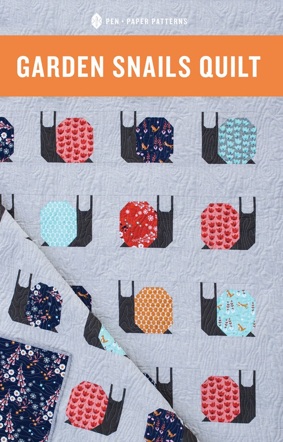 Garden Snails Quilt -  102PAPP From Pen & Paper Patterns By Lindsey Neill
