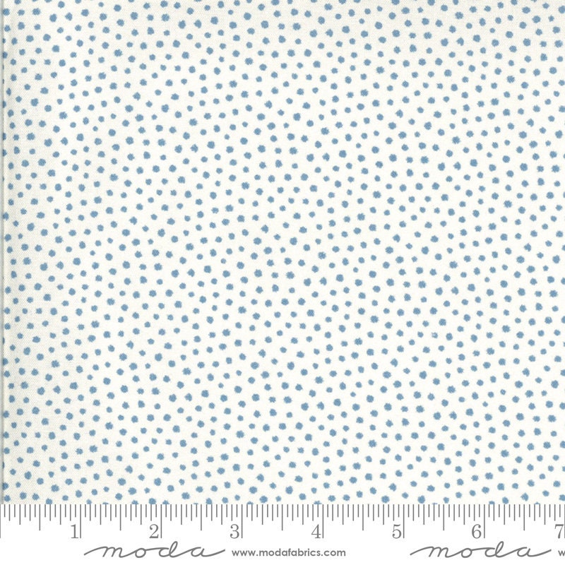 Regency Zarafa Indian White Blue Yardage 42353 12 by Christopher Wilson Tate for Moda Fabrics