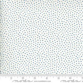 Regency Zarafa Indian White Blue Yardage 42353 12 by Christopher Wilson Tate for Moda Fabrics