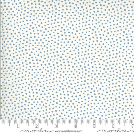 Regency Zarafa Indian White Blue Yardage 42353 12 by Christopher Wilson Tate for Moda Fabrics