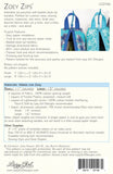 Zoey Zips Printed Pattern Only LGD146 By Lazy Girl Designs by Joan Hawley