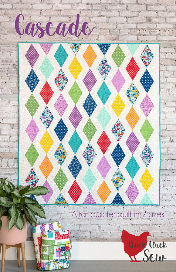 Cascade Quilt Pattern,Paper Pattern only  CCS170 by Allison Harris for Cluck Cluck Sew