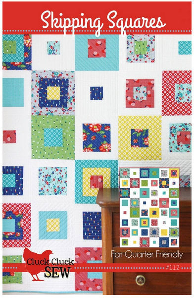 Skipping Squares Quilt Pattern, Paper Pattern only  CCS112 by Allison Harris for Cluck Cluck Sew