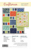 Craftsman Quilt Pattern -  Printed Pattern Only DQ-1601 By Amy Smart - Diary of a Quilter Instructions for Throw and Crib sizes quick & easy