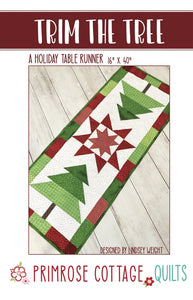 Trim the Tree Table Topper Pattern PCQ-025  Primrose Cottage Quilts