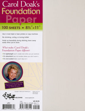 Foundation Paper By Carol Doak 10985