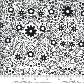 Dwell in Possibility Full Bloom Ivory Night Yardage 48313-29  by Gingiber for Moda Fabric