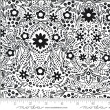 Dwell in Possibility Full Bloom Ivory Night Yardage 48313-29  by Gingiber for Moda Fabric