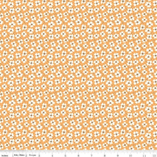 Flea Market Daisy Yellow C10219 by Lori Holt for Riley Blake