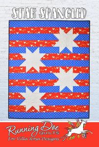 Star Spangled Quilt Pattern 40&quot; x 60&quot;