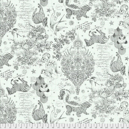 Backing Fabric - Sketchyer - Paper 108 inches wide WIDE BACK 3 Yard Cut