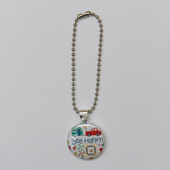 Bee Happy Scissor Fob with Ball Chain by Lori Holt of Bee In My Bonnet LHBHFOBBC