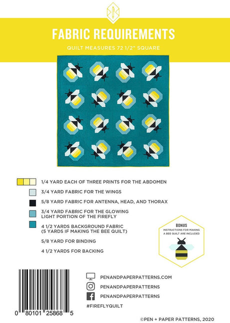 Firefly Quilt -  PAP108 From Pen & Paper Patterns By Lindsey Neill