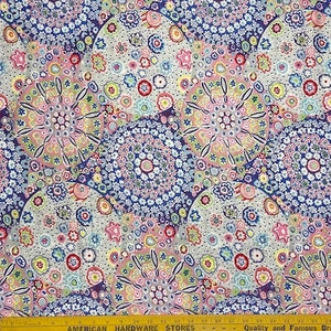 Millefiore Pastel 108 inches wide WIDE BACK 3 Yard Cut