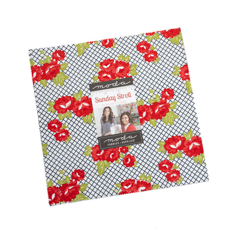 Sunday Stroll Layer Cake by Bonnie and Camille for Moda Fabrics 55220LC