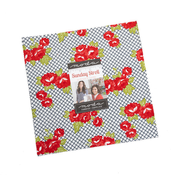 Sunday Stroll Layer Cake by Bonnie and Camille for Moda Fabrics 55220LC