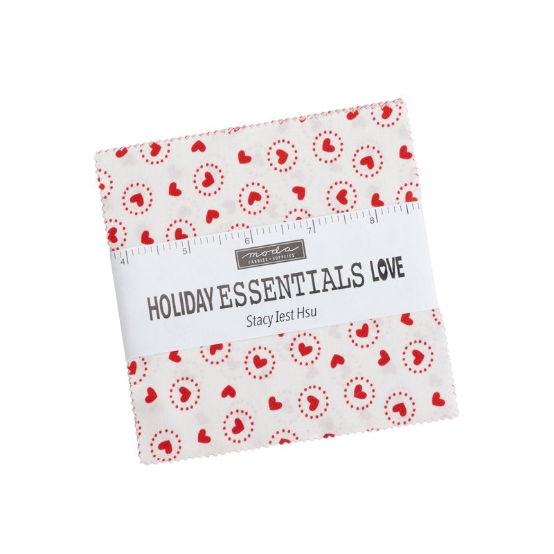 Holiday Essentials Love Charm Pack 5&quot;  20750PP by Stacy Iest Hsu for Moda Fabrics