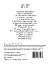 Feathered Friends Autumn TAT339 From This and That by Sherri Falls