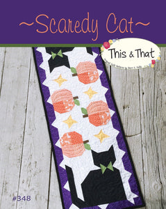 Scaredy Cat Table Runner TAT348 From This and That by Sherri Falls