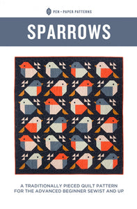 Sparrows Quilt Pattern Pattern PPP25 from Pen & Paper Patterns By Lindsey 65 x 71