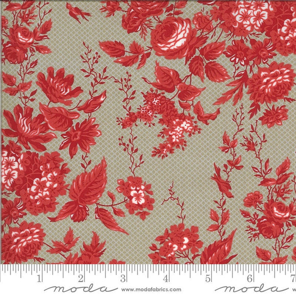 Roselyn Floral Taupe Half Yard Increments 14910-17 by Minick and Simpson for Moda Fabrics