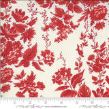 Roselyn Floral Taupe Red Half Yard Increments 14910-14 by Minick and Simpson for Moda Fabrics