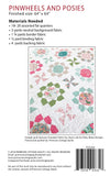 Pinwheels and Posies Printed Pattern only PCQ-004 by Primrose Cottage Quilts Fat Quarter Friendly
