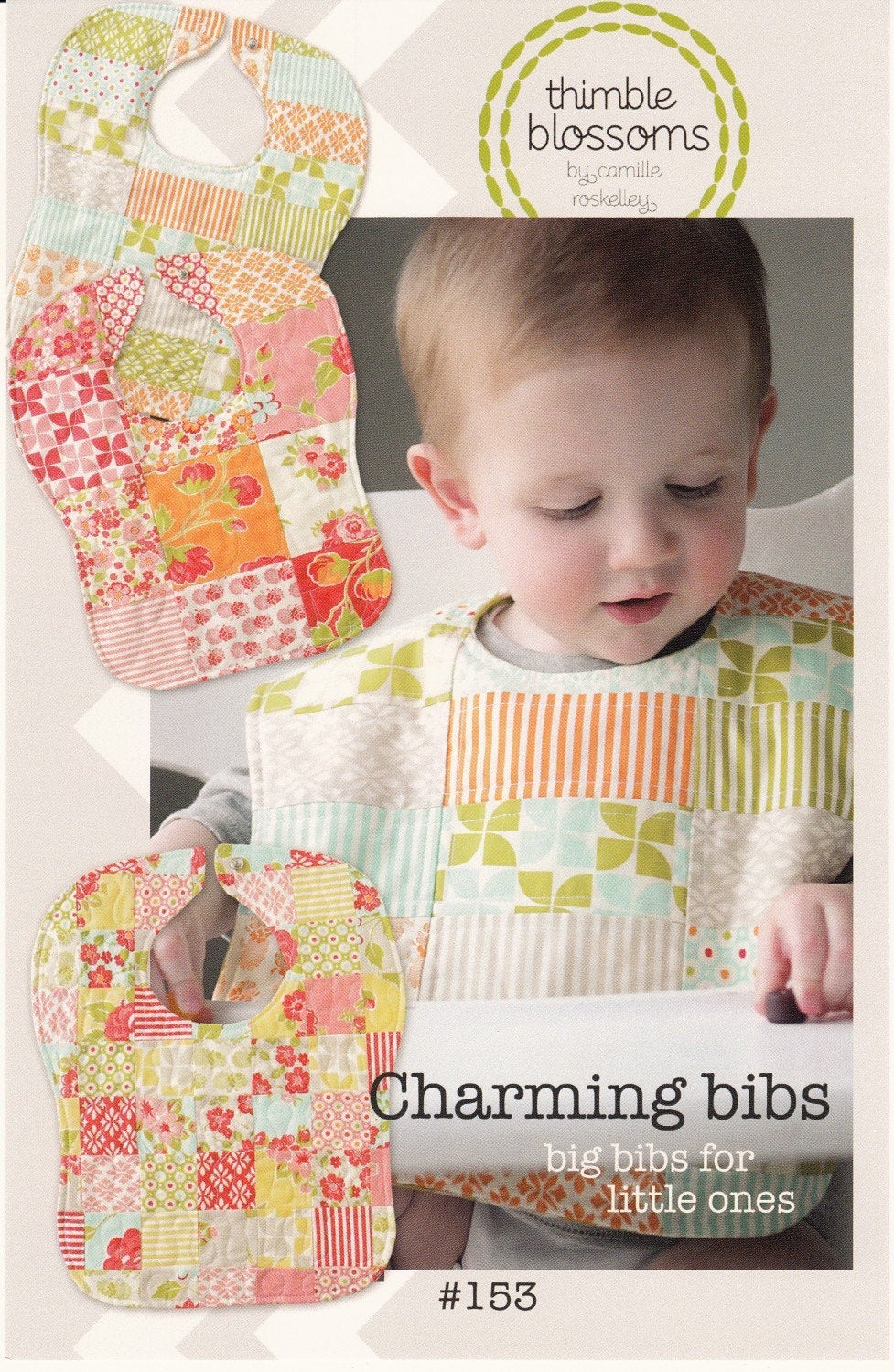 Charming Bibs sewing pattern TBL153 by Thimble Blossoms