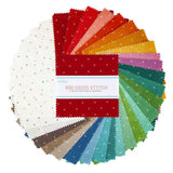 Bee Cross Stitch 5&quot; Charm Pack 5-745-42  By Lori Holt for Riley Blake Designs 42 pieces