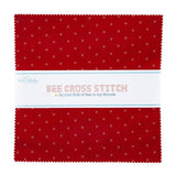 Bee Cross Stitch 10&quot; Stacker 10-745-42  By Lori Holt for Riley Blake Designs 42 pieces