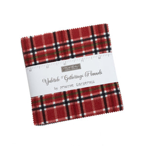 Yuletide Gatherings Flannel Charm Pack 49140ppf by Primitive Gatherings for Moda fabrics