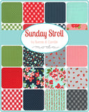 Sunday Stroll Mini Charm 2.5&quot; by Bonnie and Camille for Moda Fabrics Fabrics 55220MC bin 33