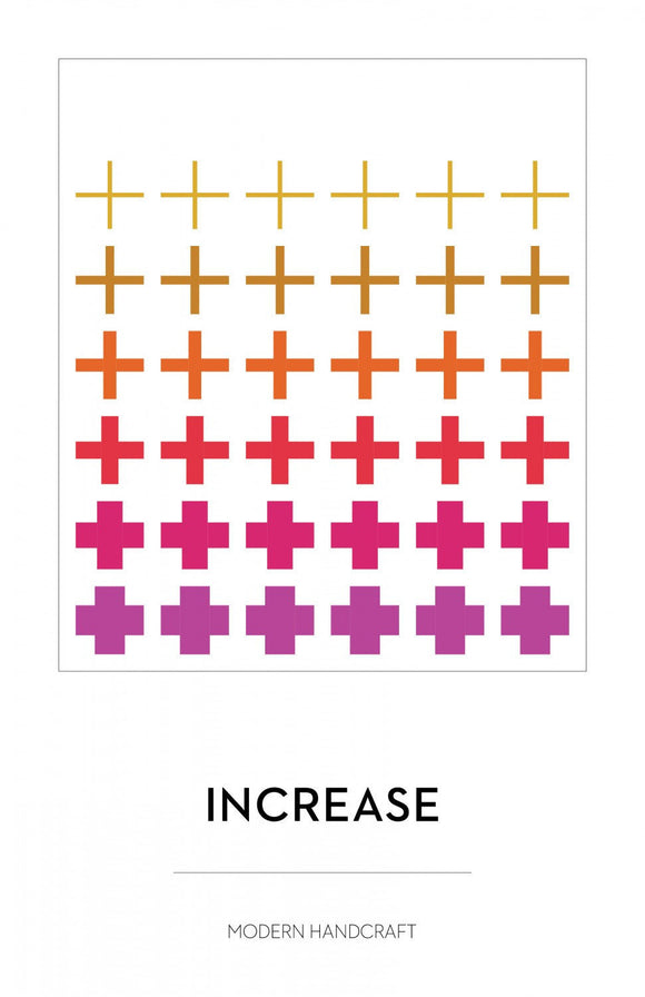 Increase Printed Quilt Pattern MHC013 by Modern Handcraft 6 sizes