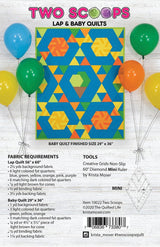 Two Scoops Quilt TQL10023- PAPER PATTERN-only By Krista Moser