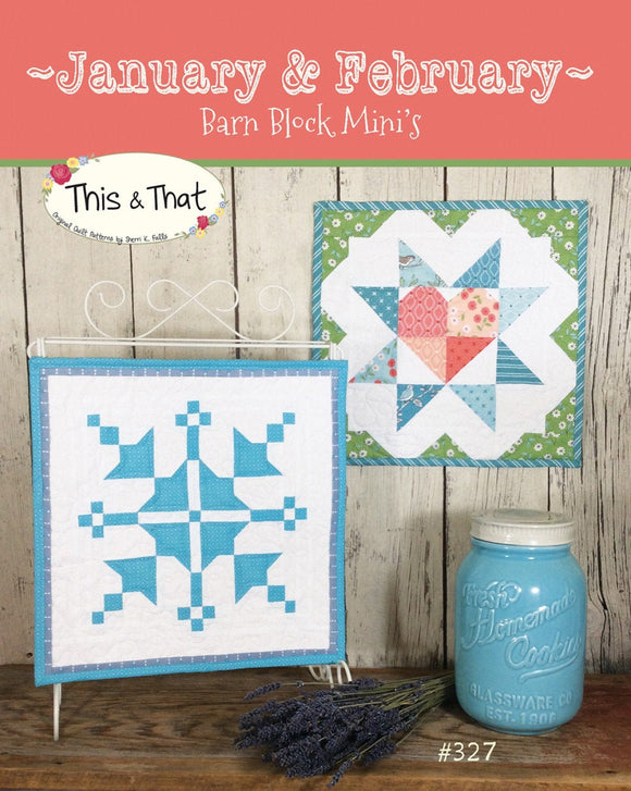 Barn Block Mini's January & February  TAT327 From This and That by Sherri Falls