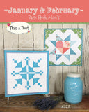 Barn Block Mini&#39;s January & February  TAT327 From This and That by Sherri Falls