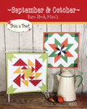 Barn Block Mini&#39;s Septmber & October TAT331 From This and That by Sherri Falls