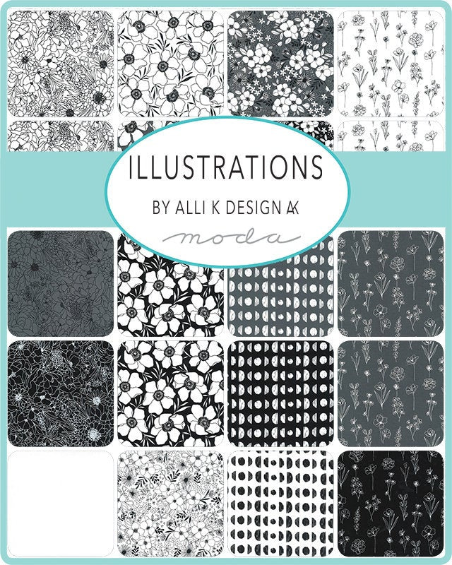 Illustrations Charm Pack 5&quot;  11500pp by Alli K Design for Moda Fabrics