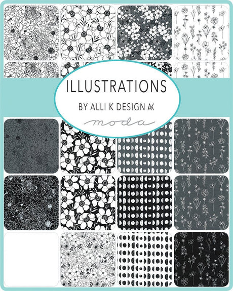 Illustrations Charm Pack 5"  11500pp by Alli K Design for Moda Fabrics