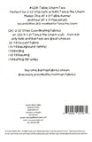 Table Charm Two  Quilt Pattern WC1228 Jelly Roll Friendly