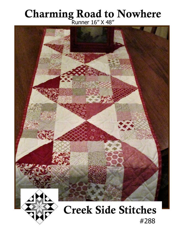 Charming Road to Nowhere  Quilt Pattern CSS288 by Creek Side Stitches, precut friendly