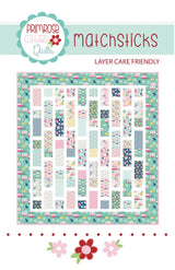 Matchsticks Printed Pattern only PCQ-005 by Primrose Cottage Quilts Layer Cake Friendly