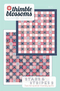 Stars & Stripes 2 quilting pattern TBL252  by Thimble Blossoms