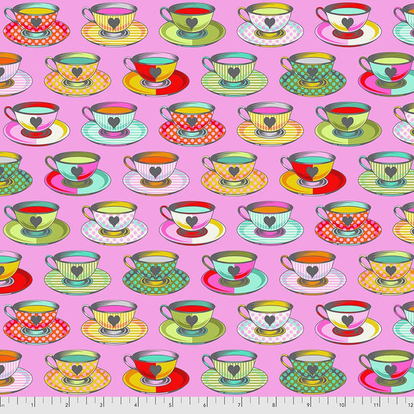 Curiouser and Curiouser Tea Time Wonder sold 1/2 yard increments PWTP163.Wonder by Tula Pink for Free Spirit Fabrics