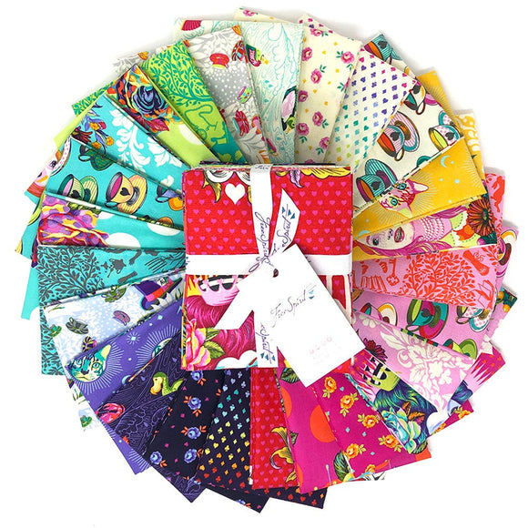 Curiouser and Curiouser Fat Quarter Bundle FB2FQTP.Curiouser by Tula Pink for Free Spirit Fabrics