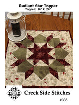 Radiant Star Pattern CSS335 by Creek Side Stitches